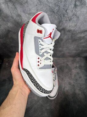 Size 10.5 | Jordan 3 Fire Red No Box | Pre-Owned